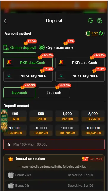 7VV Bet Deposit & Withdrawal